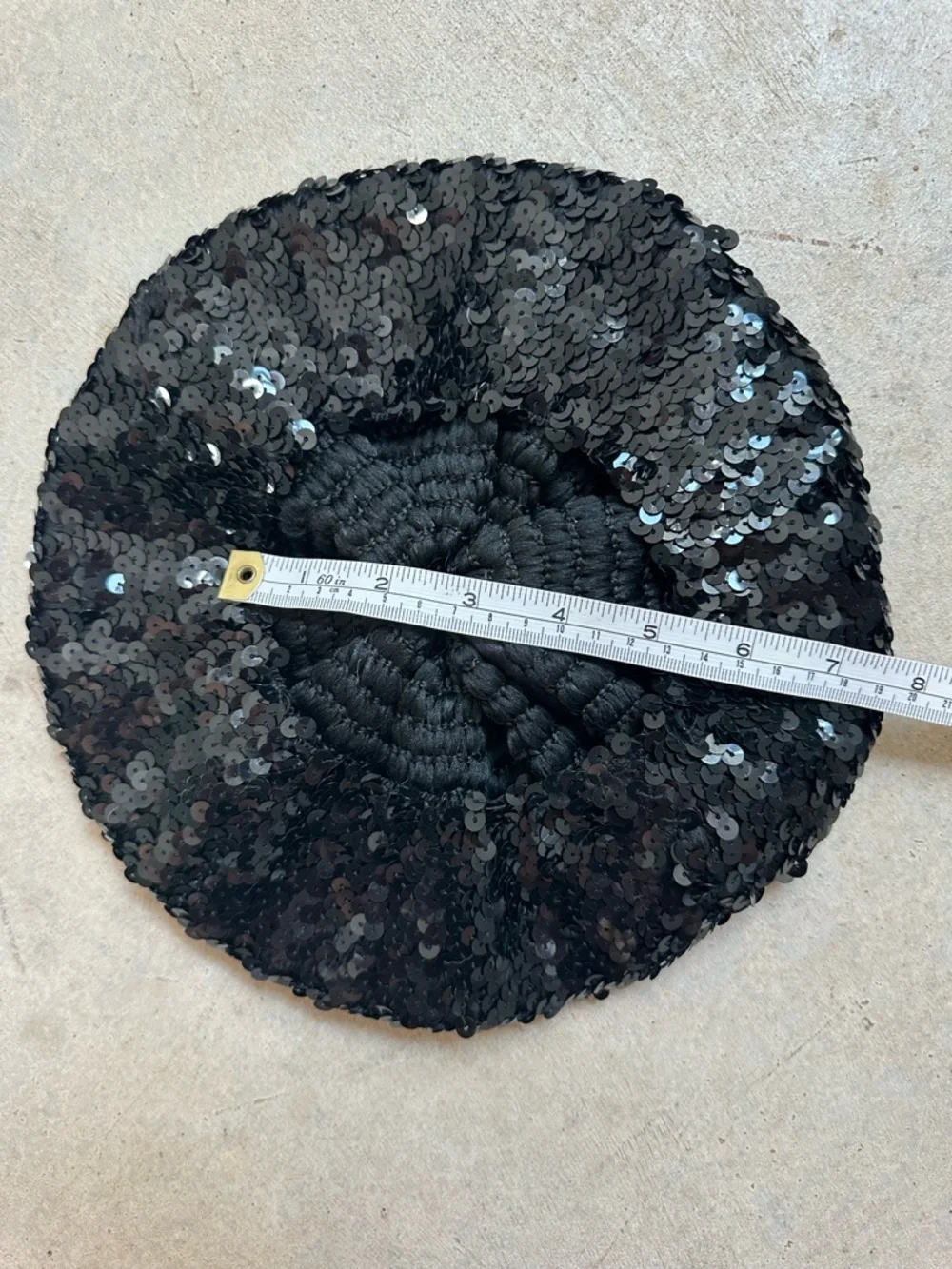 Black Sequin Beret - Women Accessories - Picture 4 of 6